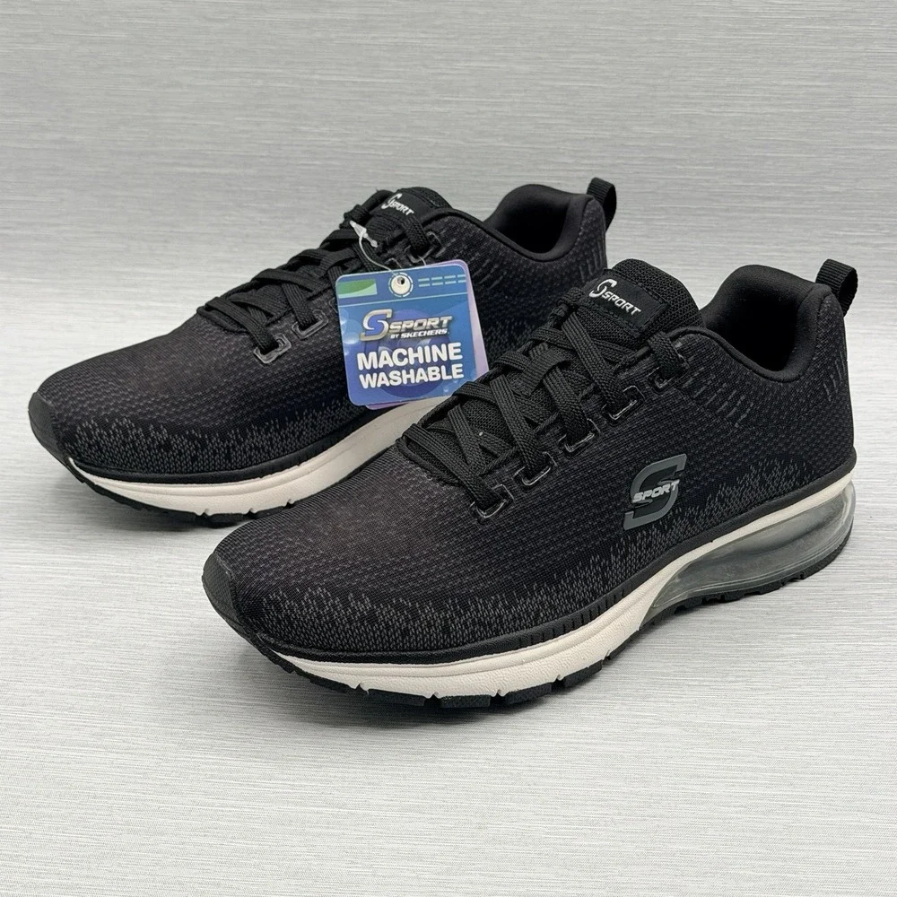 Skechers Sport Women's 7.5 Sneakers Black Air Cooled Memory Foam Machine Wash